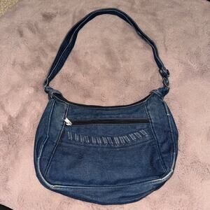 Vintage Denim Shoulder Bag